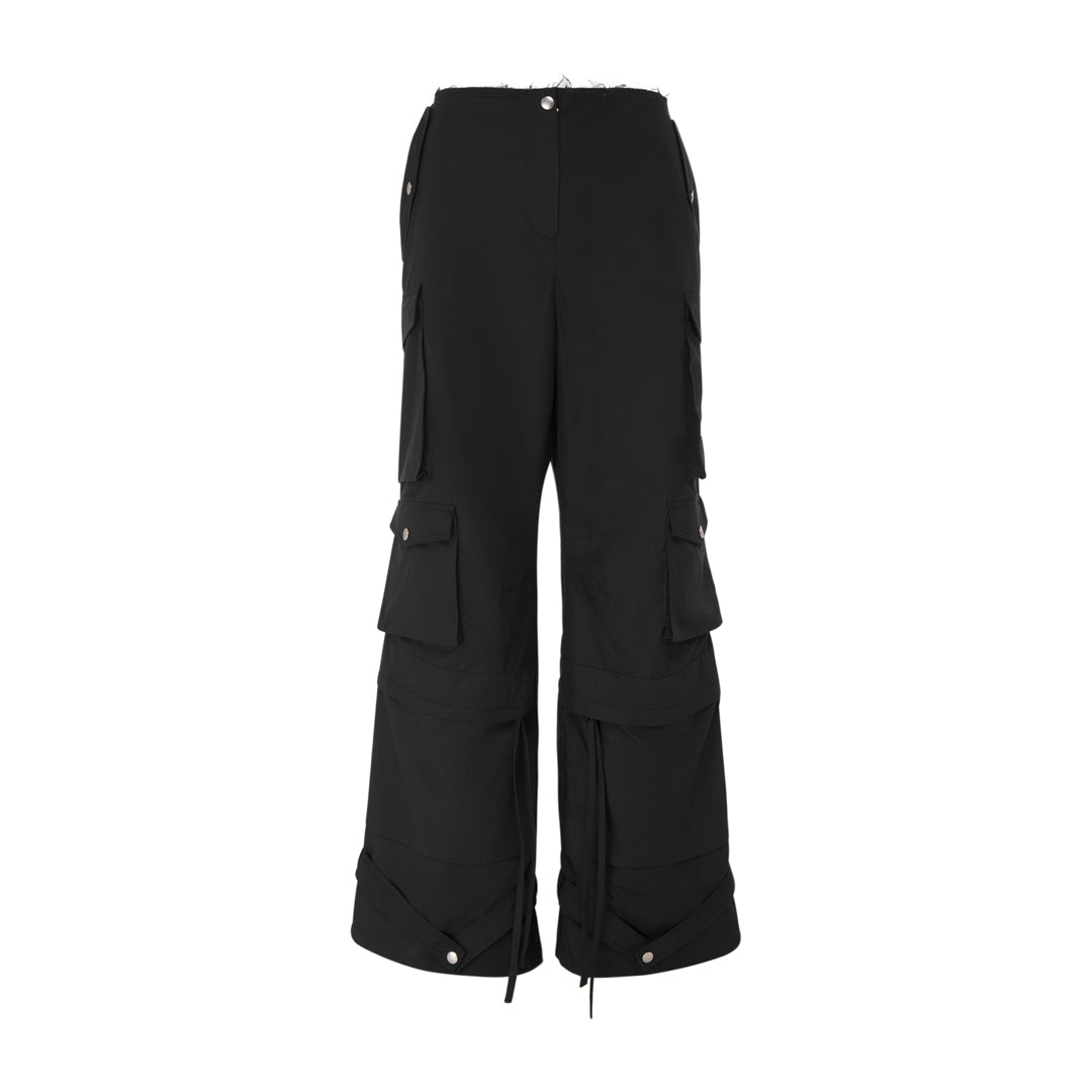 Cargo Pants With Raw Edge - Elmoud