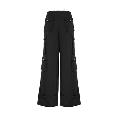 Cargo Pants With Raw Edge - Elmoud