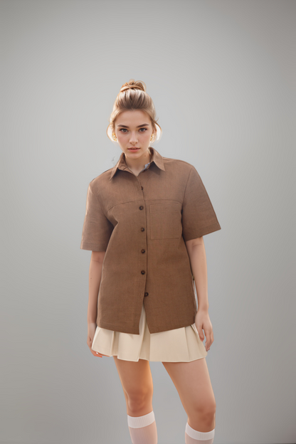 Tasha Linen Shirt - Elmoud